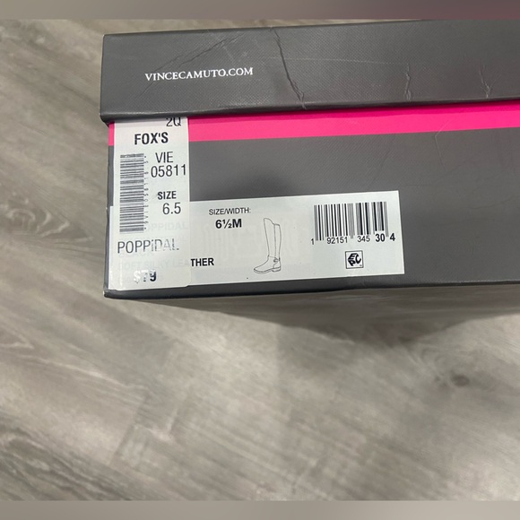 Knee-High Leather Boots Vince Camuto size 6 1/2 black - Picture 3 of 14